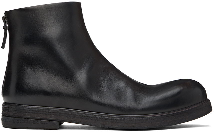 Shop Marsèll Black Zucca Zeppa Boots