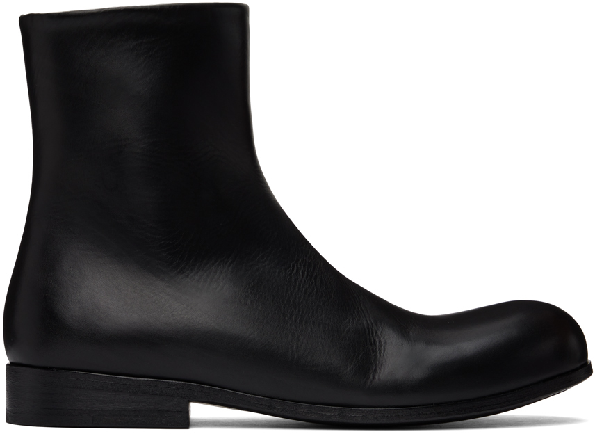 Shop Marsèll Black Capozucca Ankle Boots