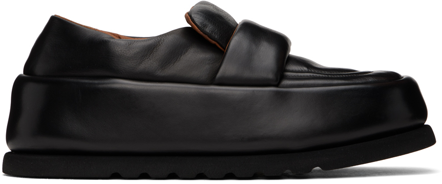 Shop Marsèll Black Bombo Mocassino Loafers