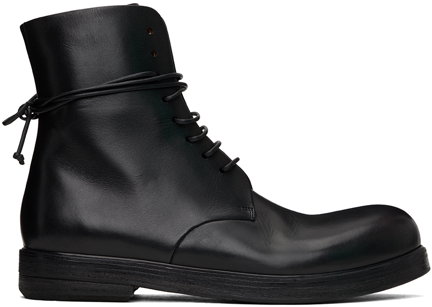 Marsèll Black Zucca Zeppa Lace Up Ankle Boots