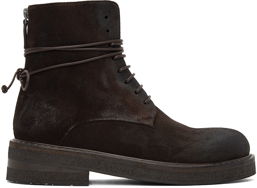 Marsèll Brown Parrucca Lace Up Ankle Boots