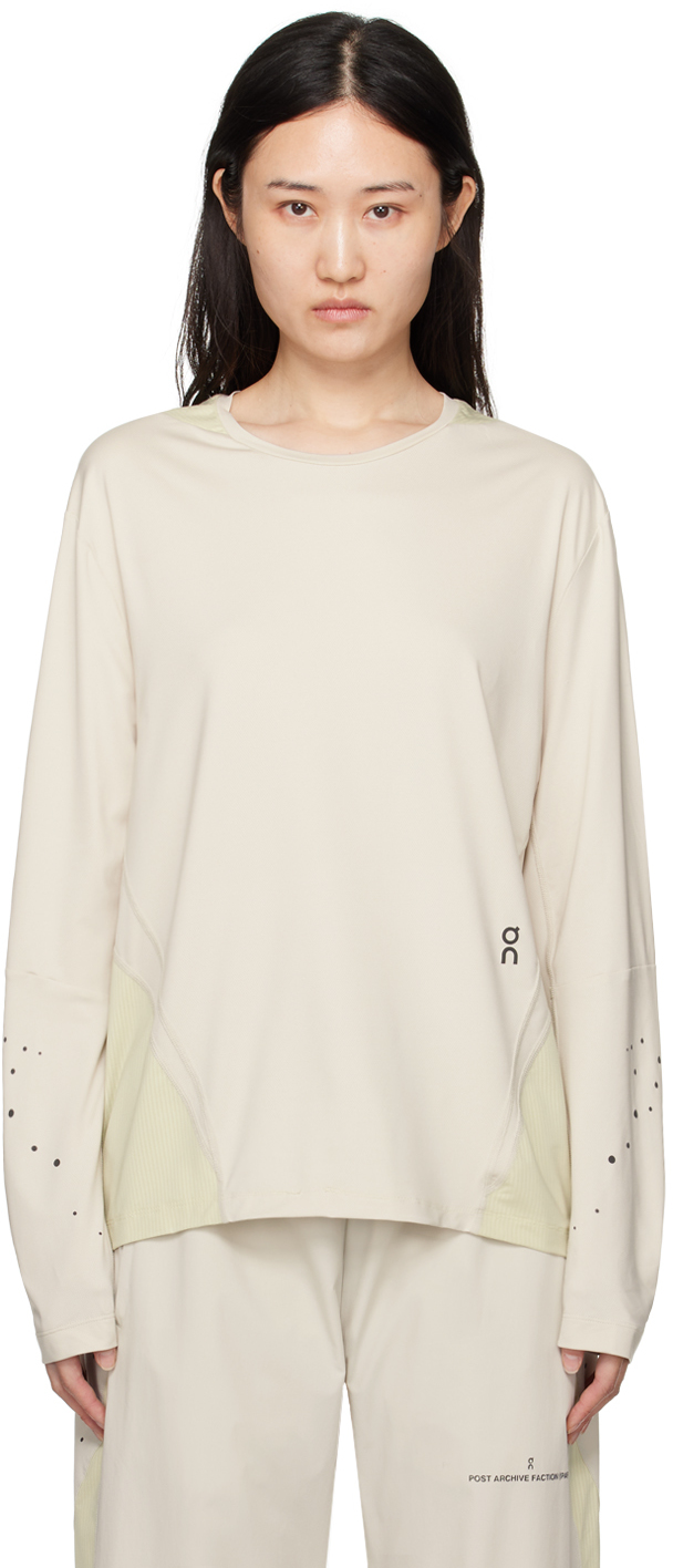 Post Archive Faction (paf) Off-white On Edition 7.0 Long Sleeve T-shirt In Neutral