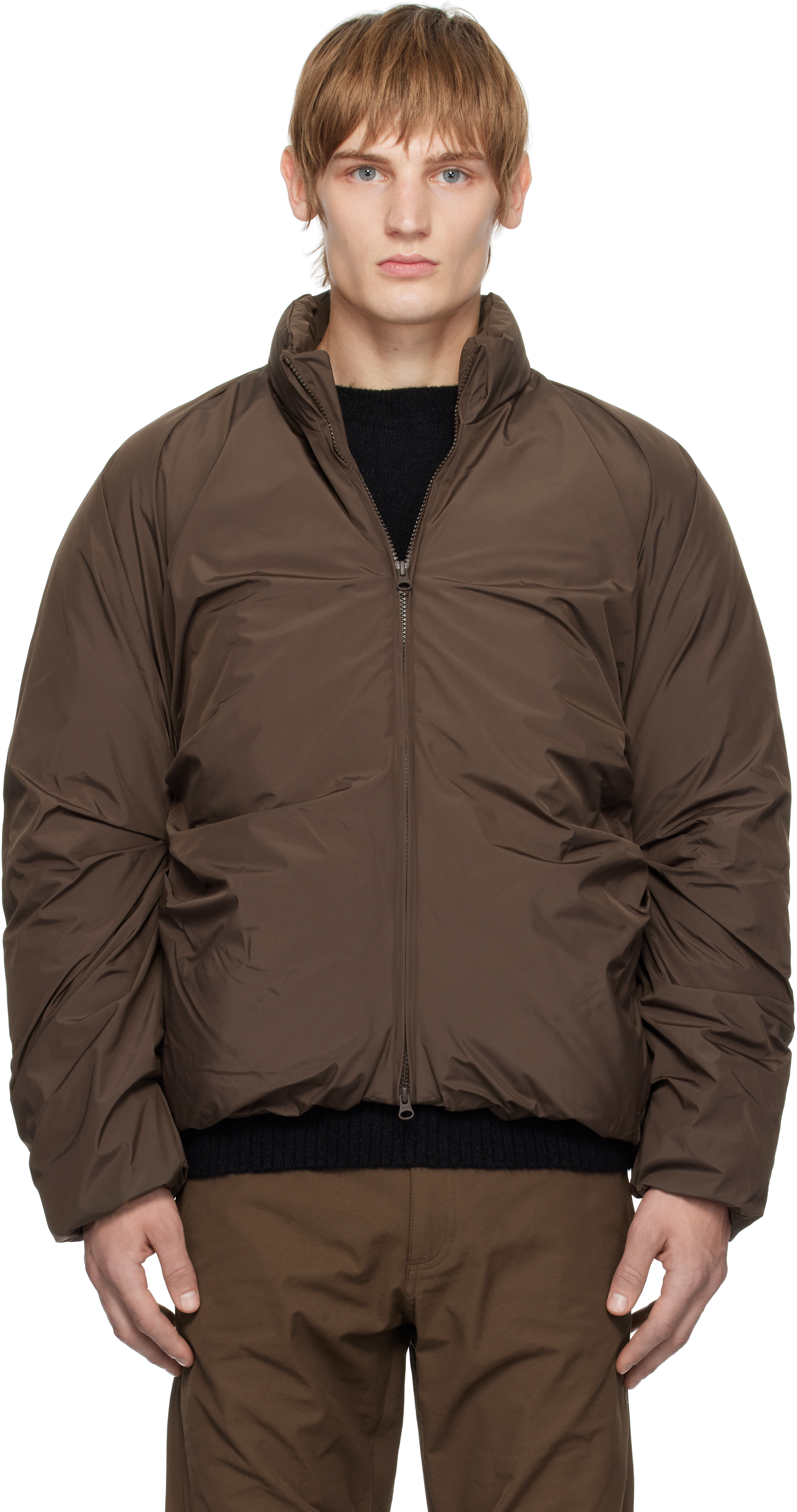 POST ARCHIVE FACTION (PAF) Brown 7.0 Right Down Jacket