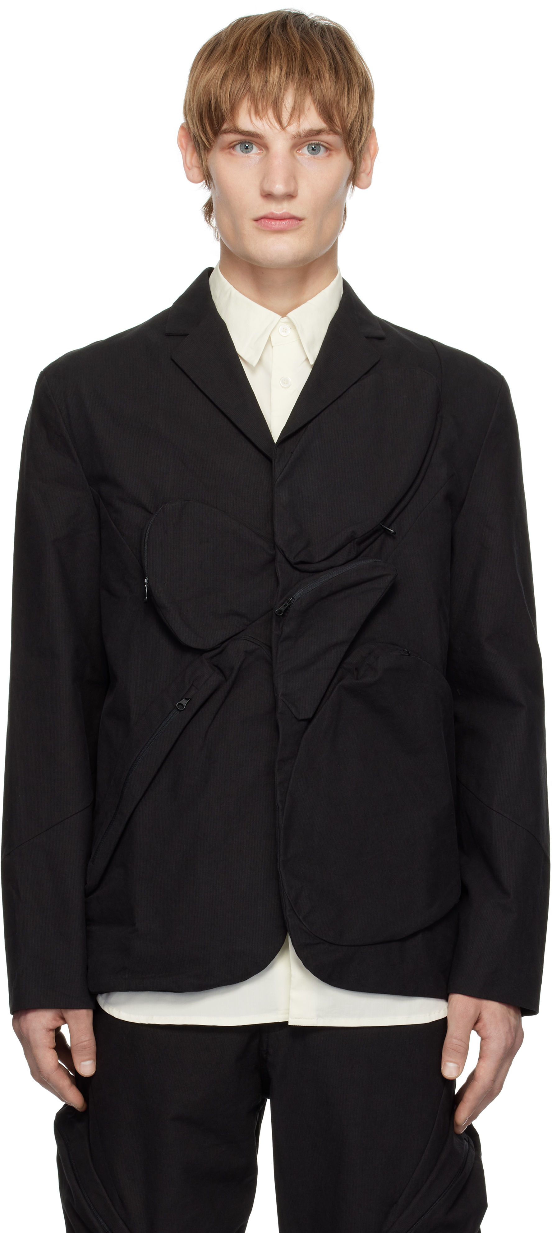 POST ARCHIVE FACTION (PAF) Black 7.0 Center Blazer