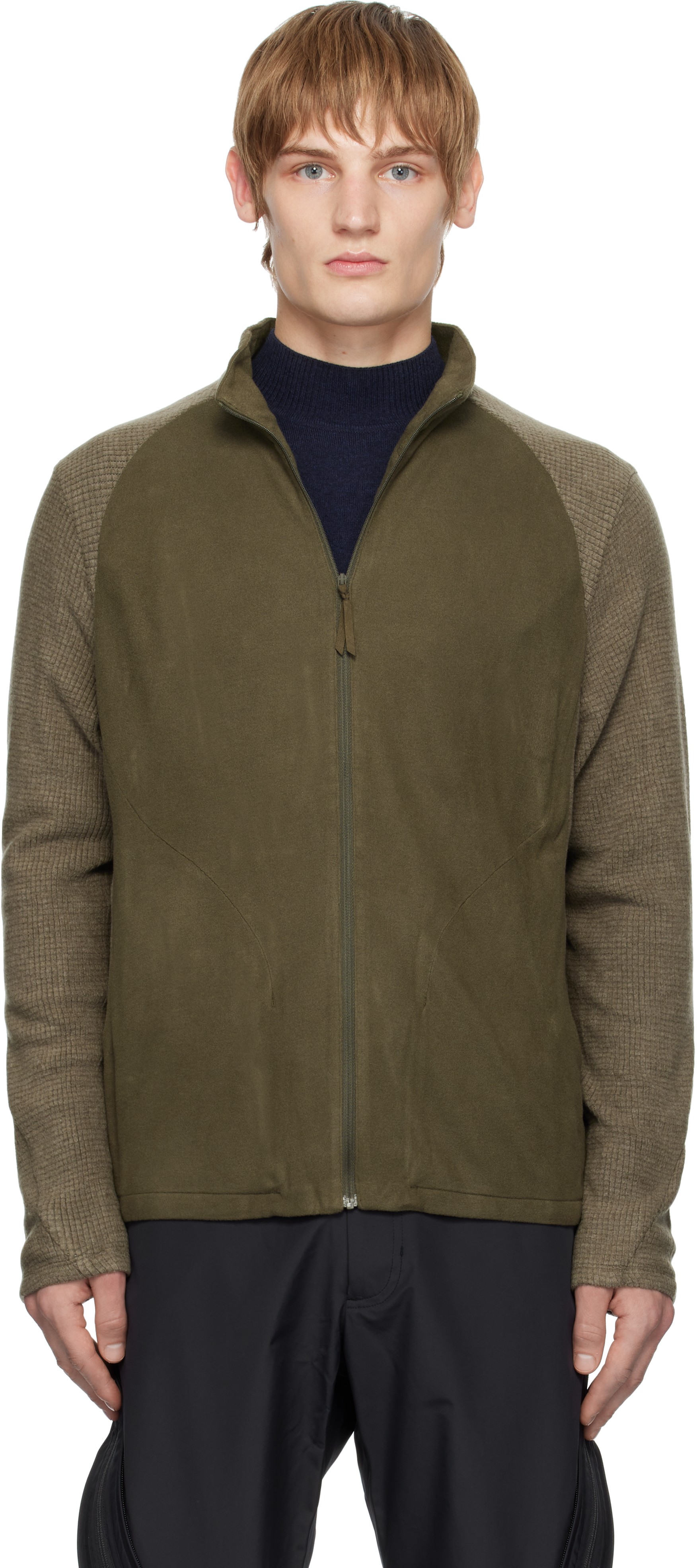 POST ARCHIVE FACTION (PAF) Khaki 7.0 Right Sweatshirt