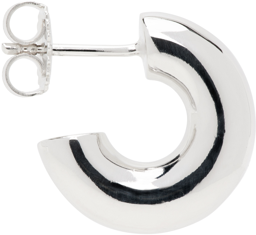 Silver Tempelhofer Hoop Single Earring