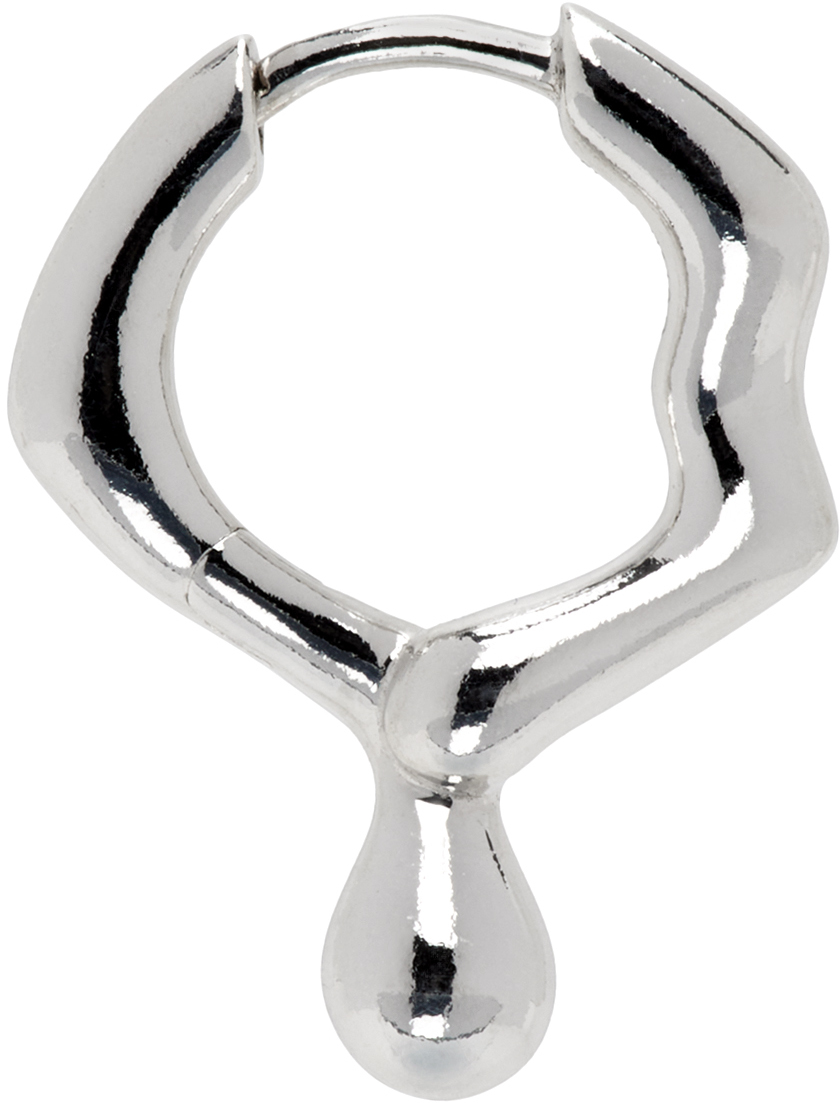 Silver Mira Huggie Single Earring