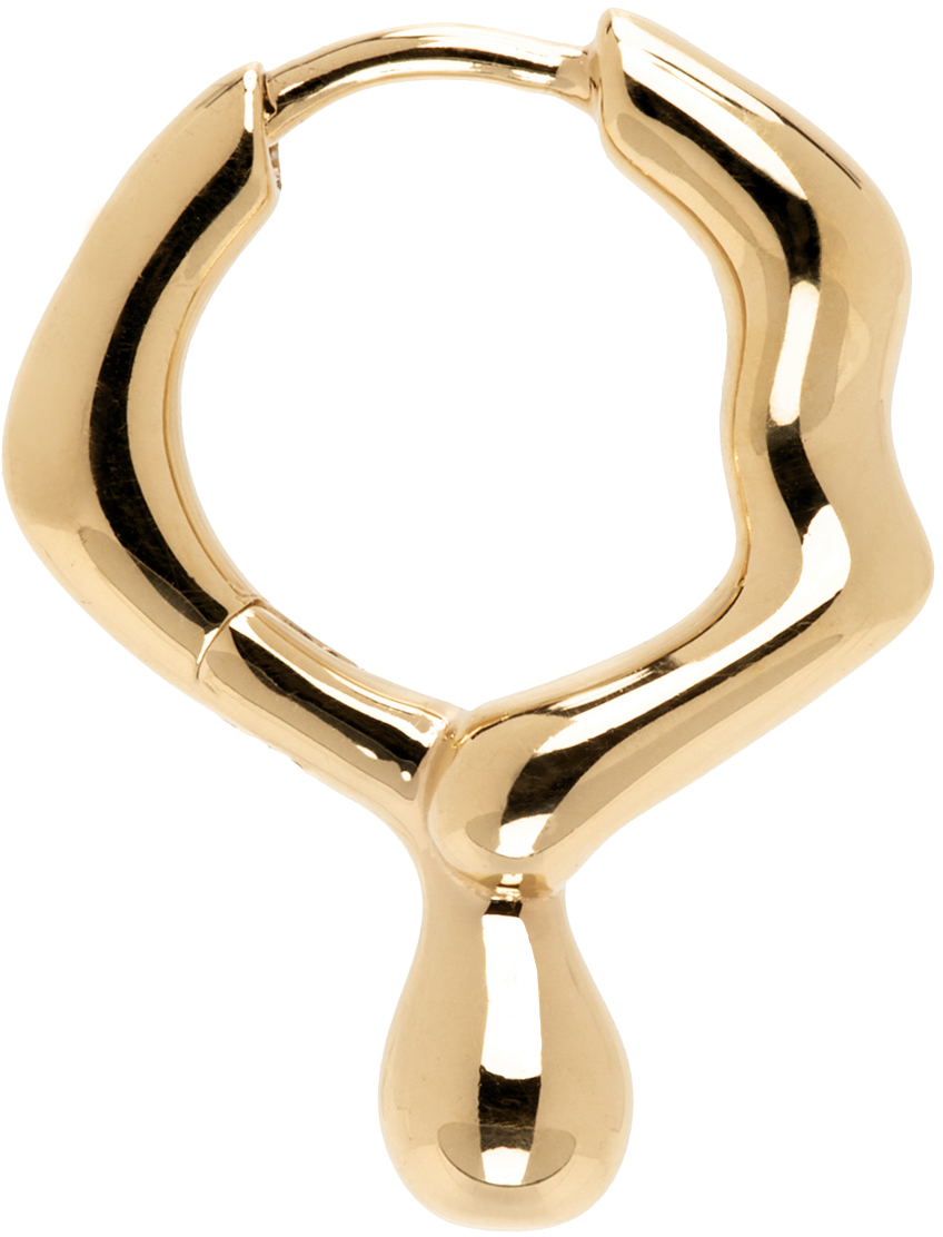 Gold Mira Huggie Single Earring