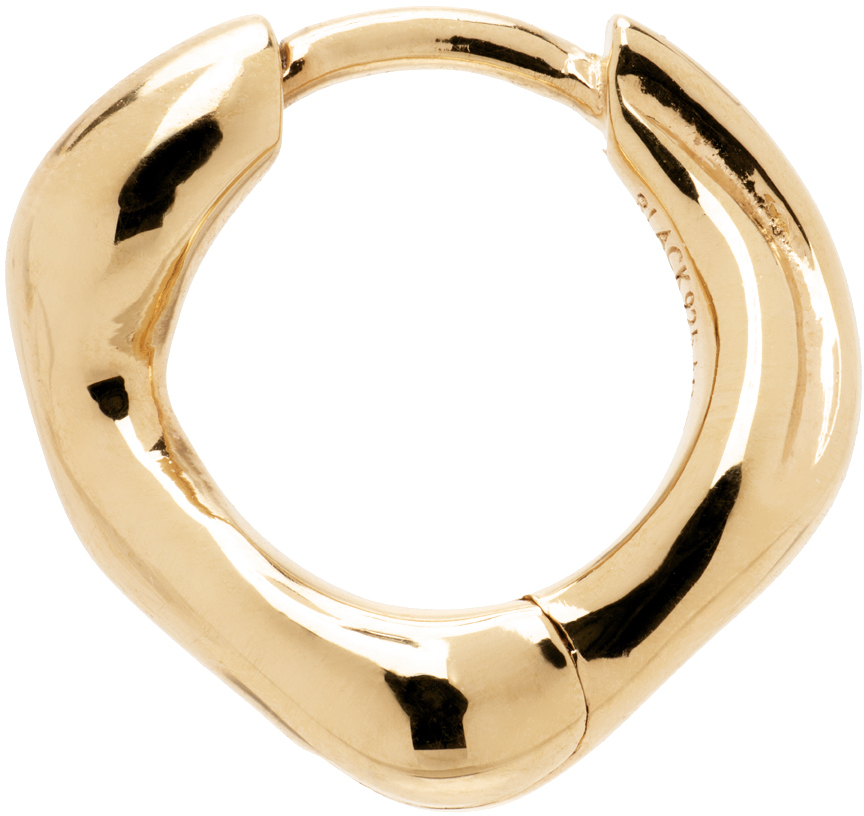 Gold Anil 8mm Huggie Single Earring