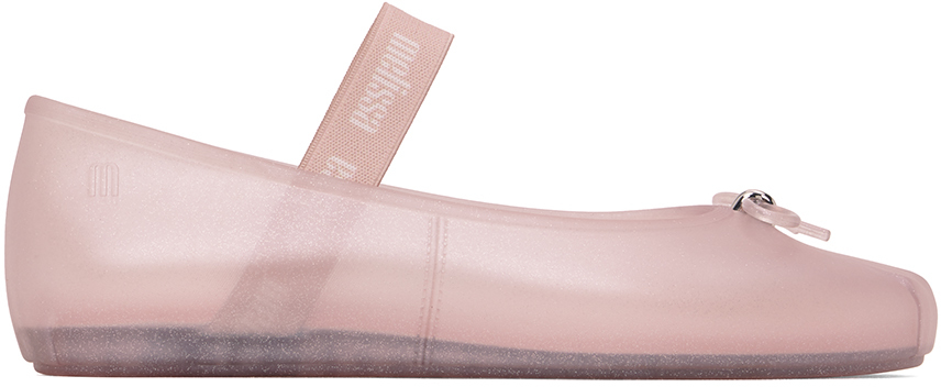 MELISSA PINK SOPHIE BALLERINA FLATS 