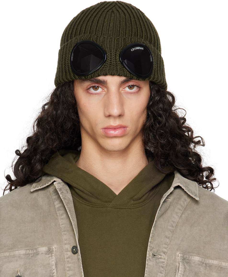 C. P. Company Gray Goggle Beanie