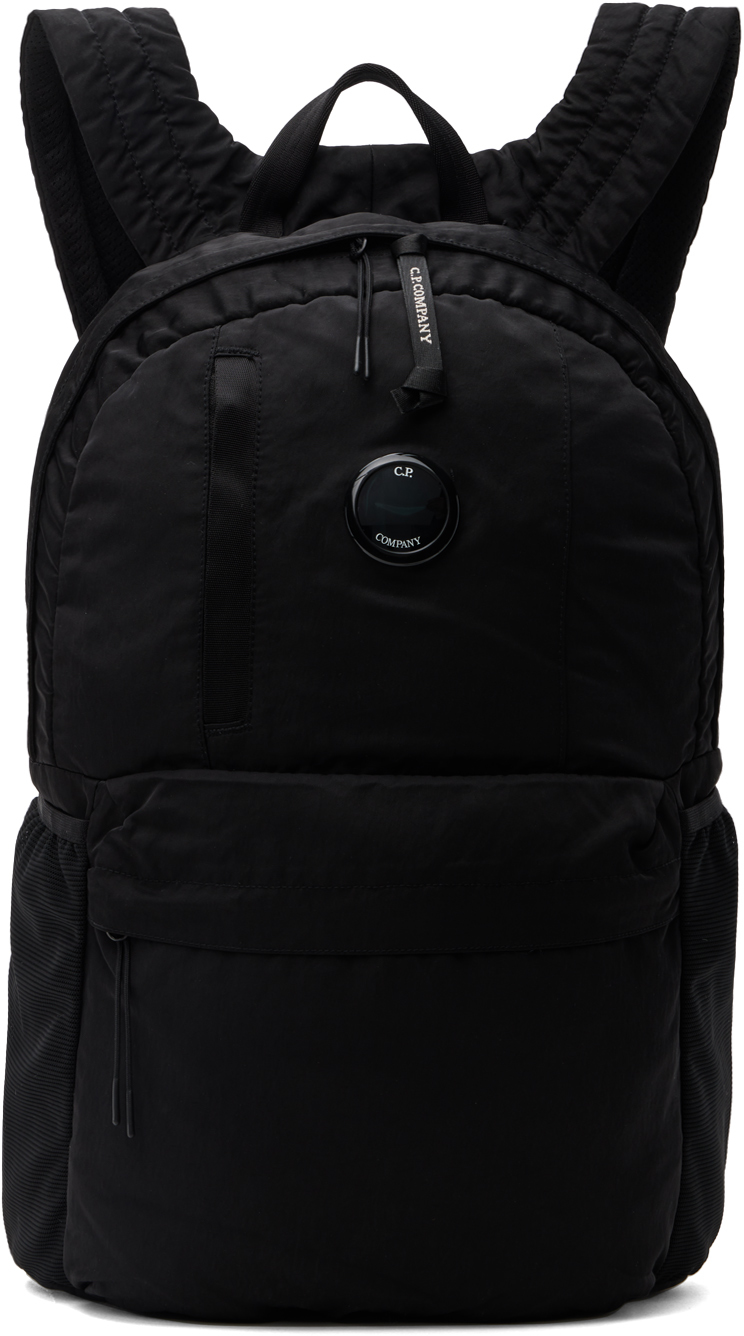 C. P. Company Black Nylon B Backpack