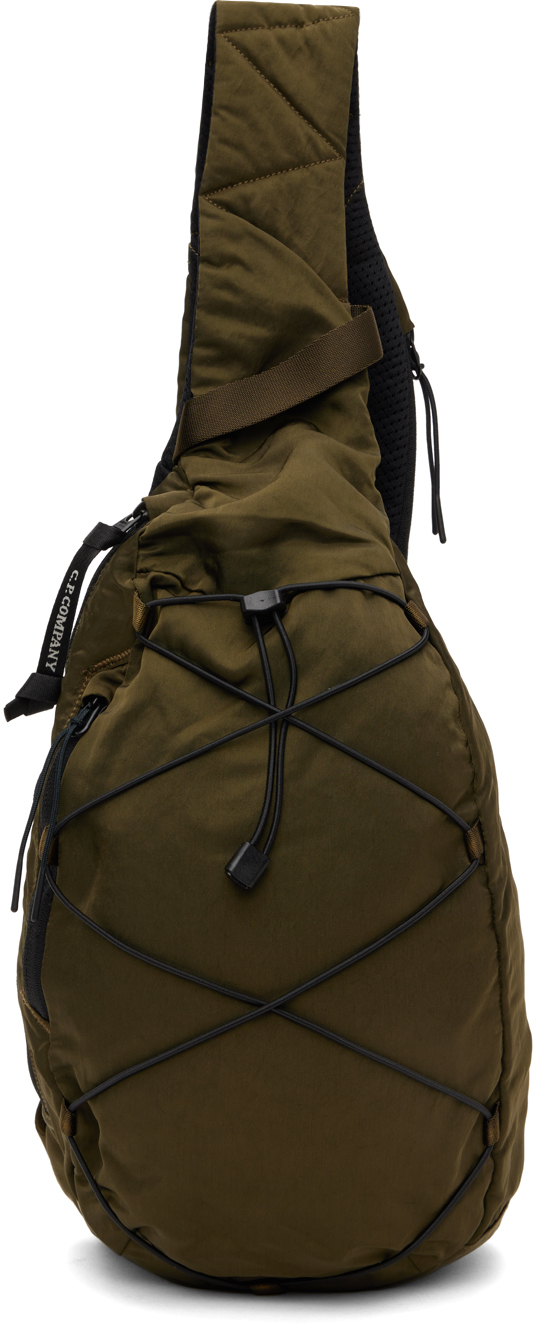 C. P. Company Black Nylon B Crossbody Rucksack Bag