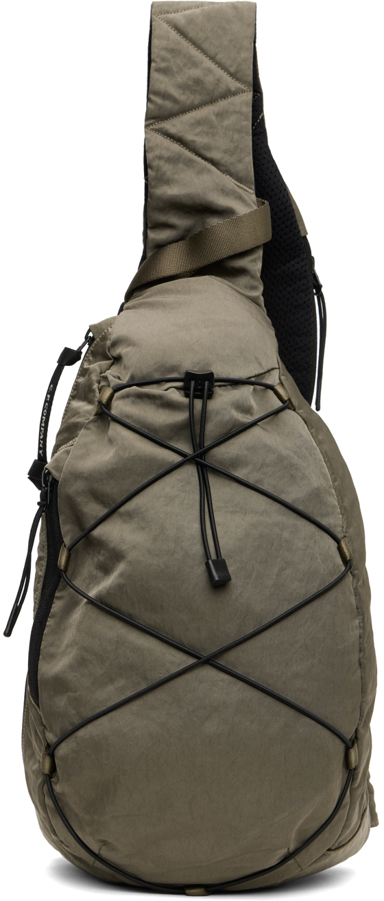 C.P. Company Nylon Crossbody Rucksack Green