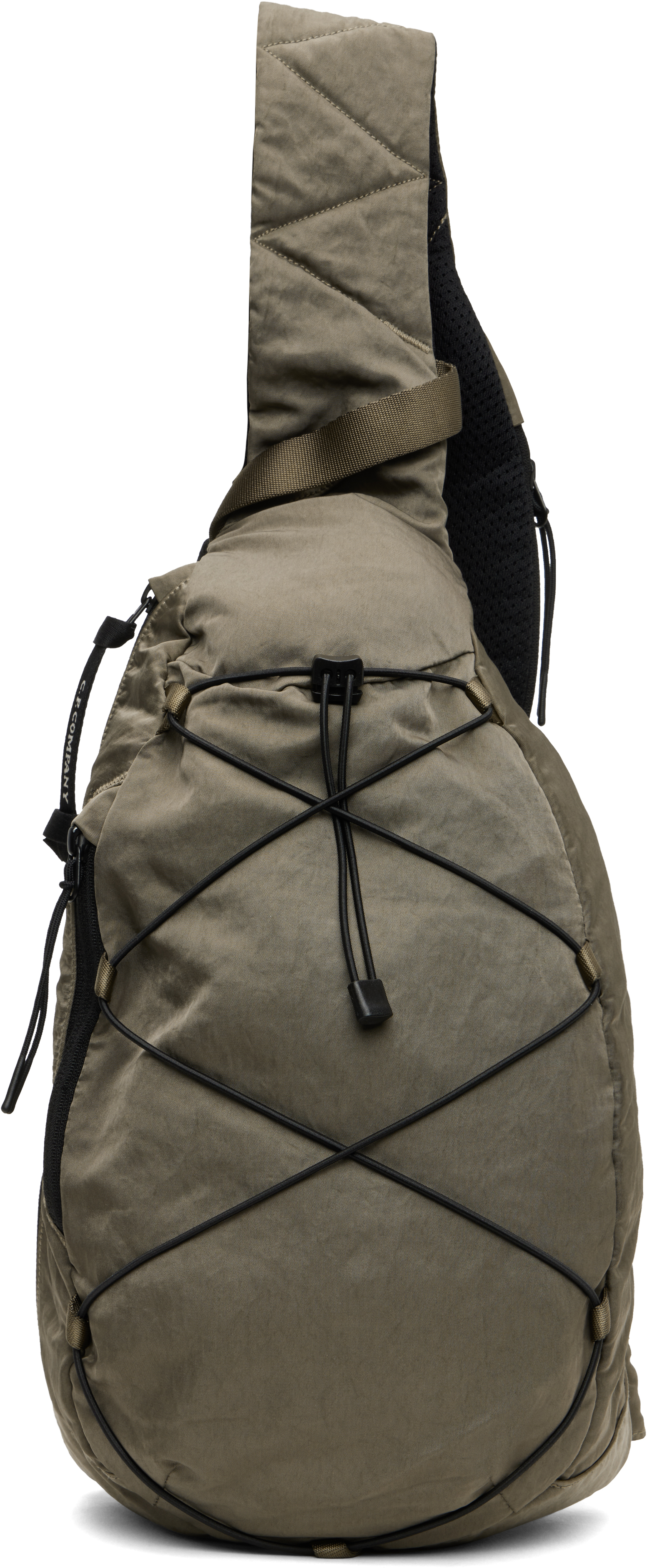 Taupe Nylon B Crossbody Rucksack Bag by C.P. Company on Sale