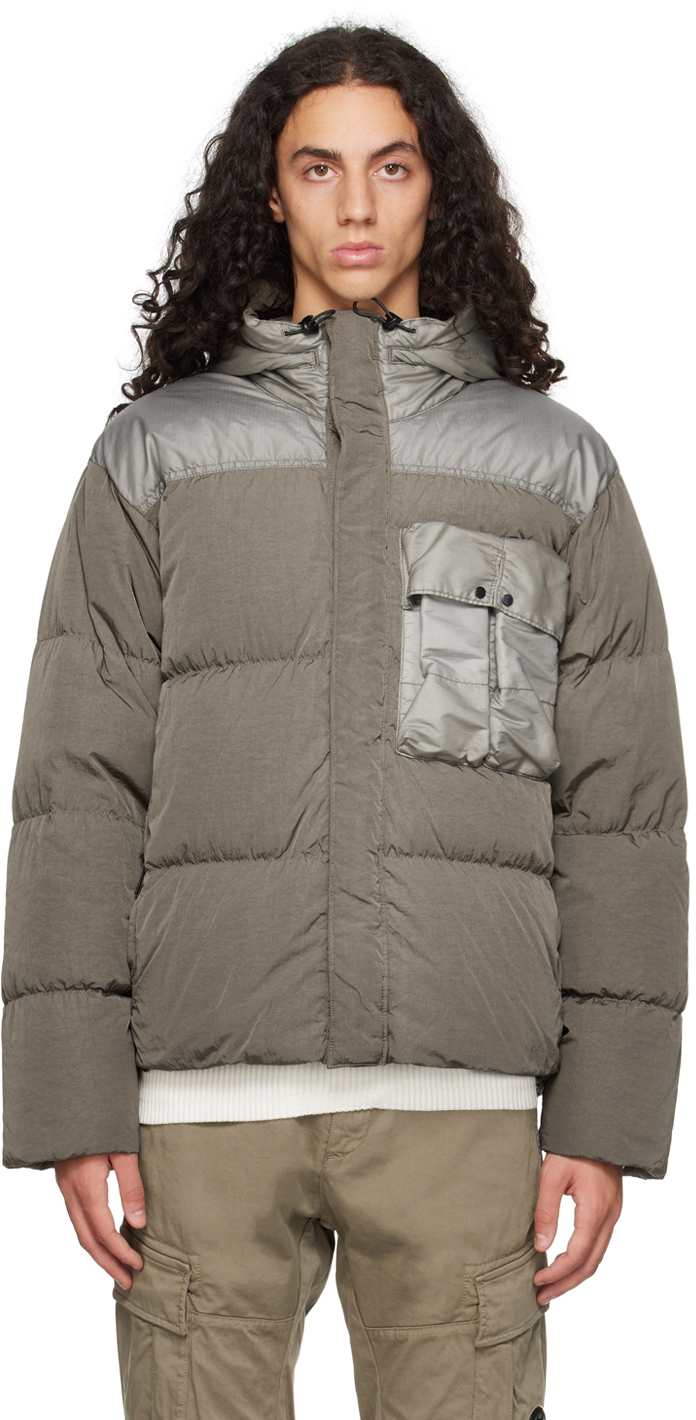 C. P. Company Black Eco-Chrome R Down Jacket