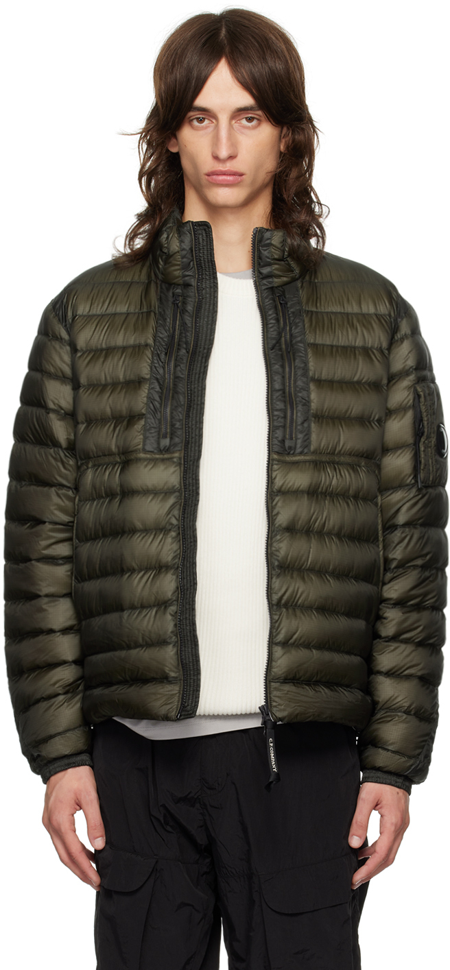 C.p. Company D.d. Shell Goggle Down Jacket In 674 Grape Leaf