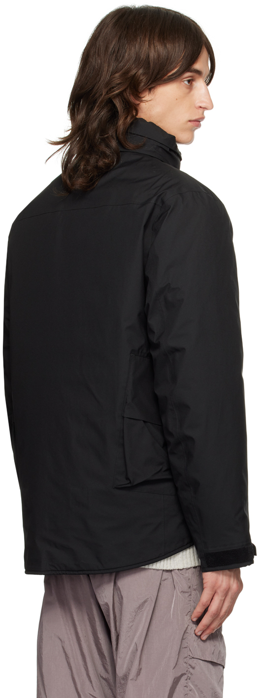 C.p. Company Black Gore-tex Infinium™ Utility Down Jacket In 999 Black