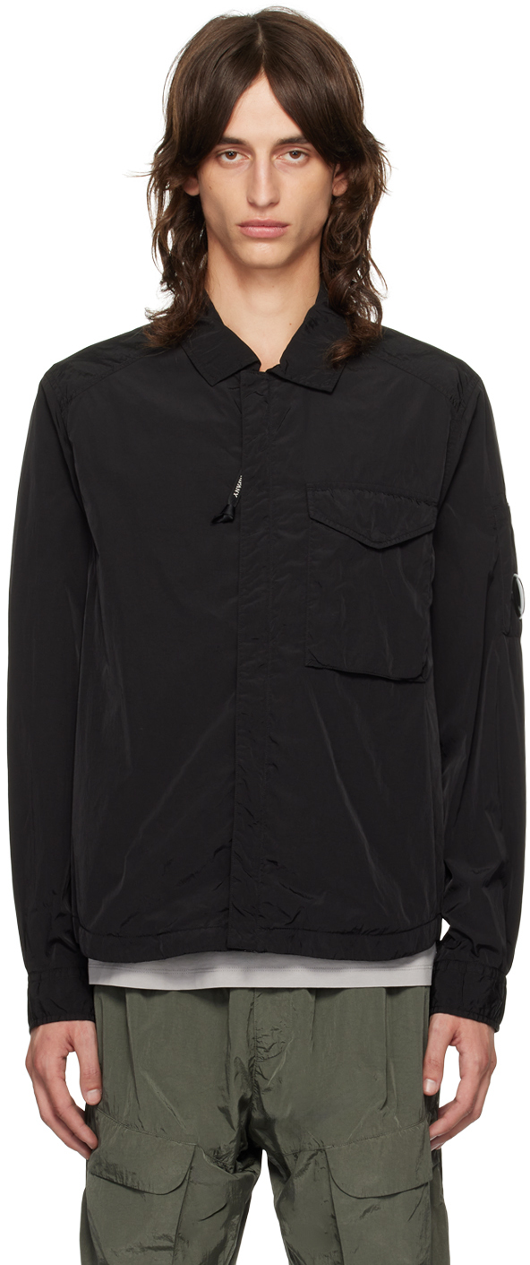 C.p. Company C.p.company Nylon Overshirt In 999 Black