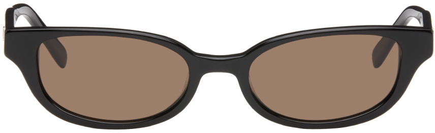 Dmy By Dmy Romi Round Acetate Sunglasses In Black,brown