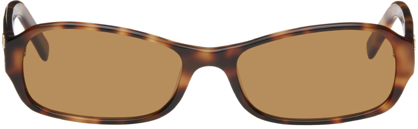 Shop Dmy By Dmy Brown Juno Sunglasses In Havana