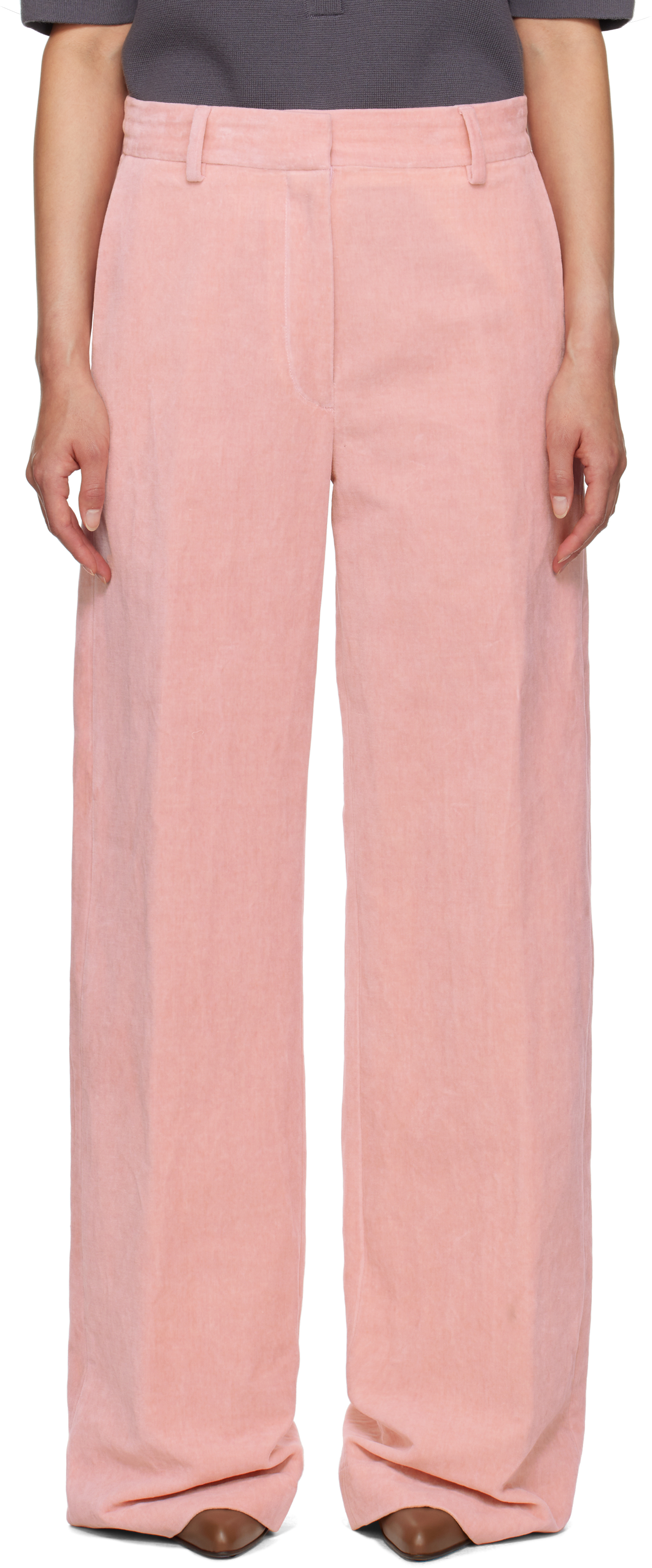 Pink Velvet Trousers