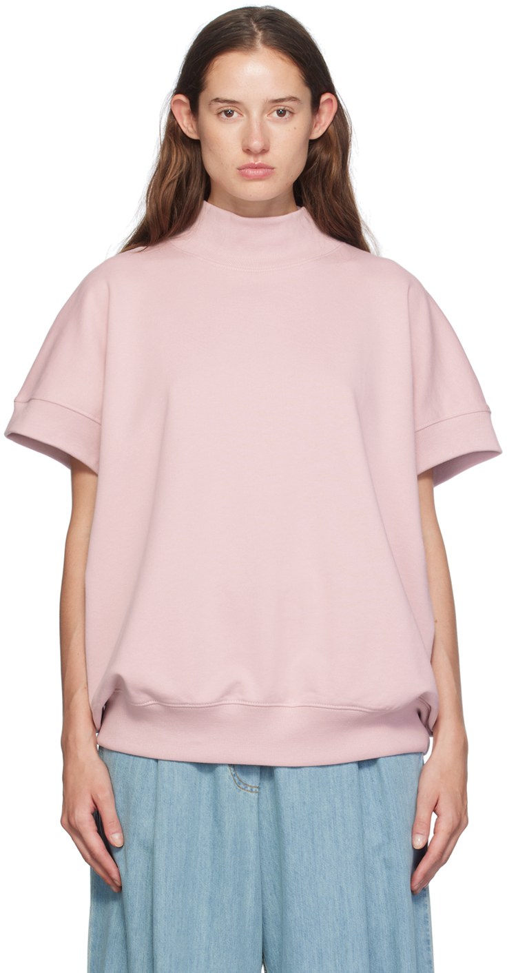 Shop Dries Van Noten Pink Rib Sweatshirt In 313 Lpink