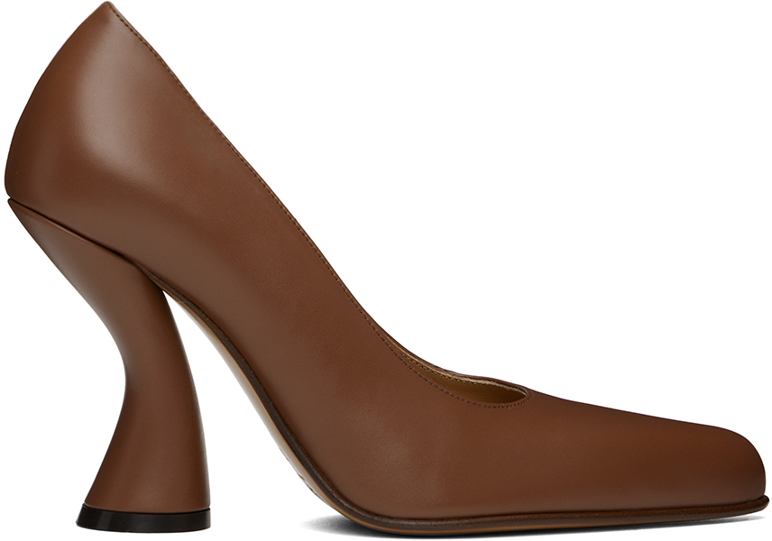 Shop Dries Van Noten Tan Pointed Toe Heels In 712 Tan