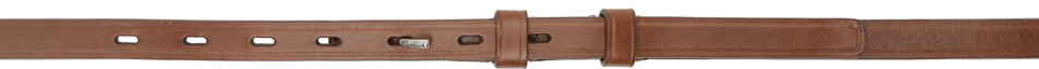 Shop Dries Van Noten Tan Leather Belt In Tan 712