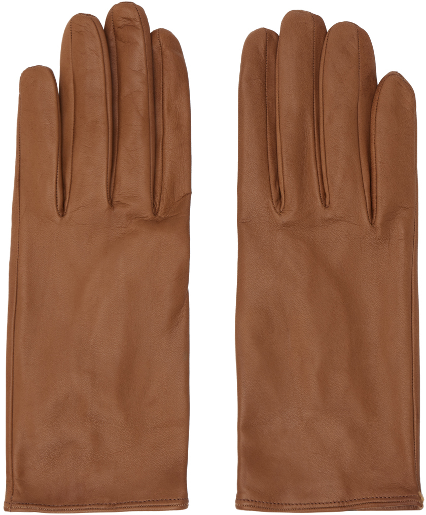 Brown Soft Leather Gloves