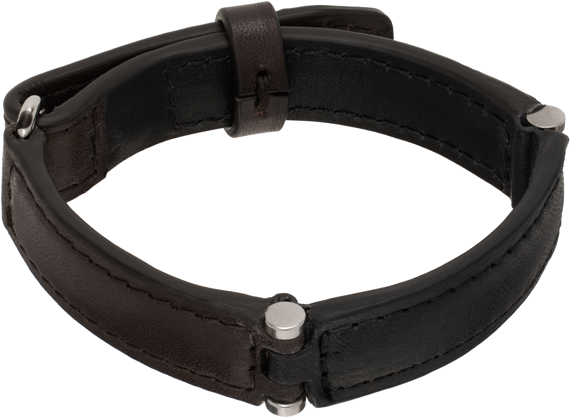 Brown & Black Leather Bracelet