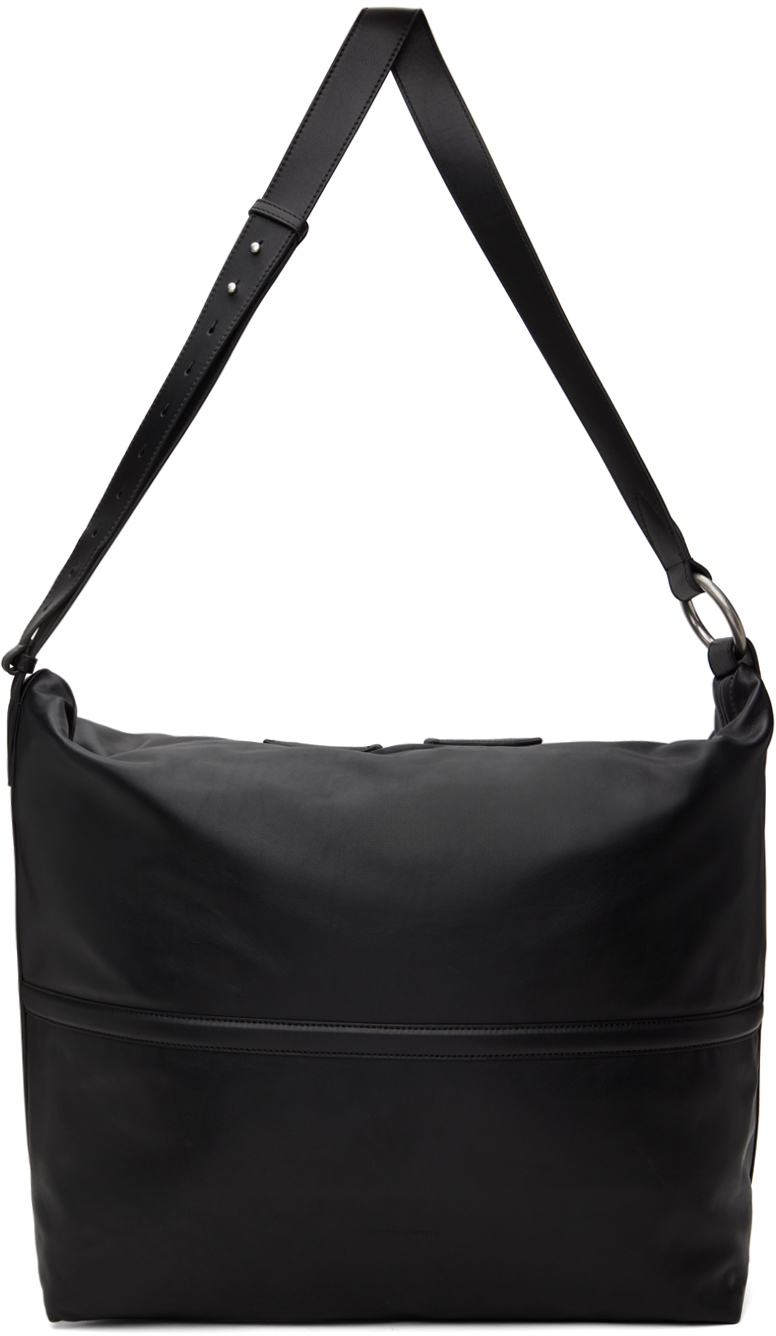 Black Holdall Crossbody Bag