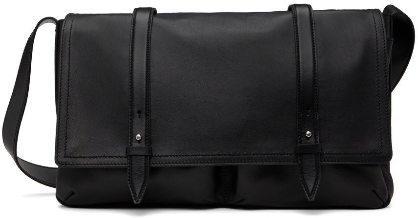 Black Crossbody Messenger Bag