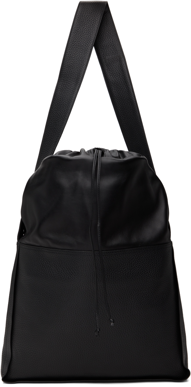 Black Bucket Crossbody Bag