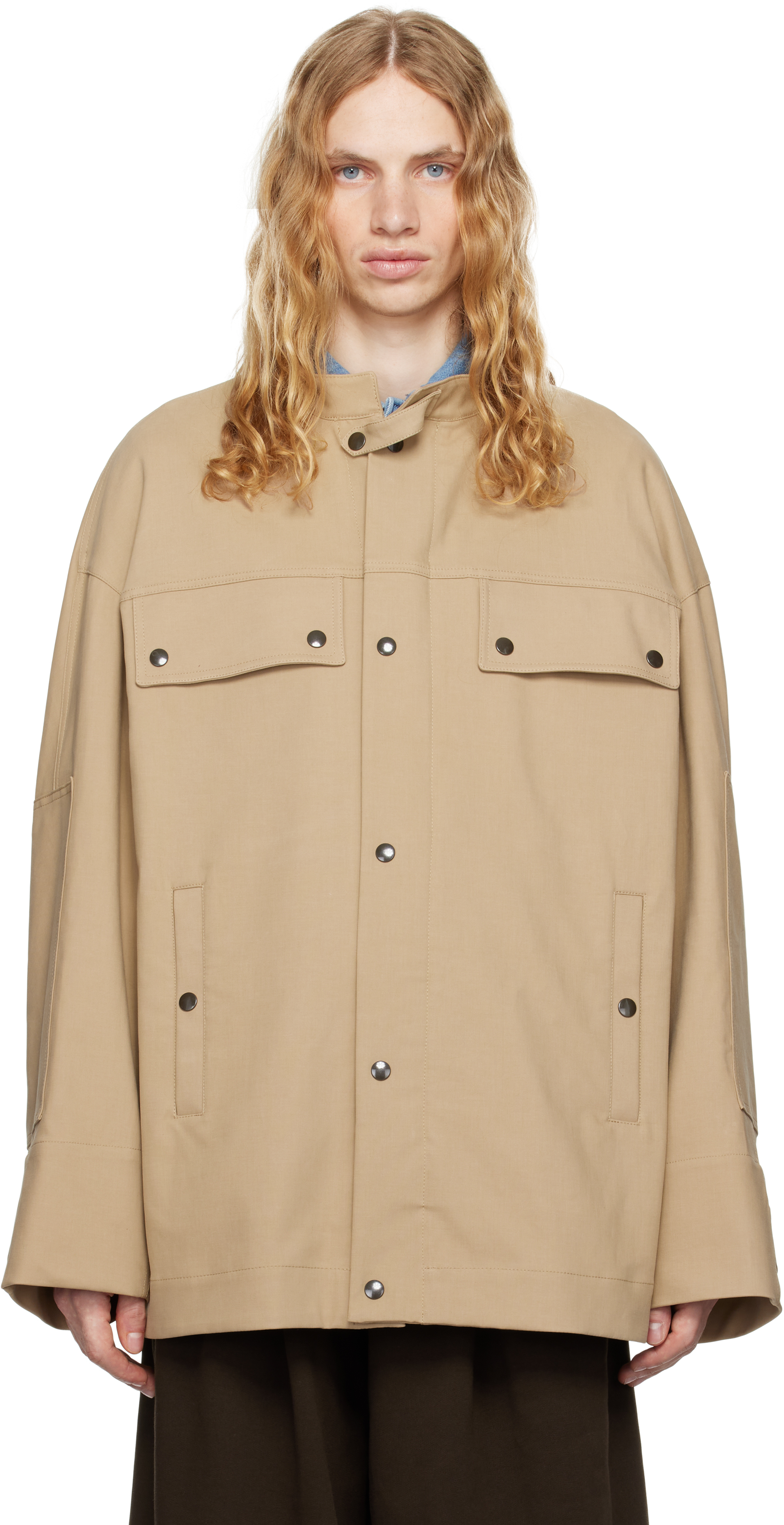 Shop Dries Van Noten Tan Dispatch Jacket In 102 Camel