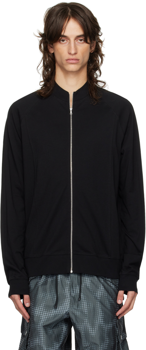 Shop Dries Van Noten Black Zip Sweater In 900 Black