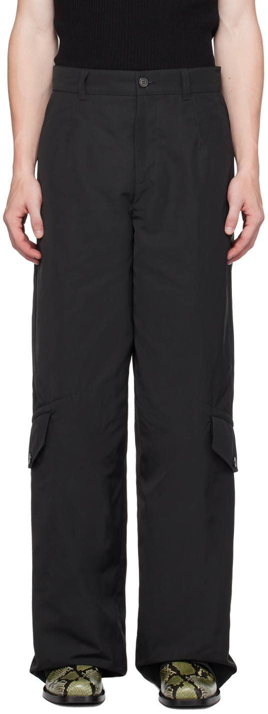 Yellow Wide Cargo Pants