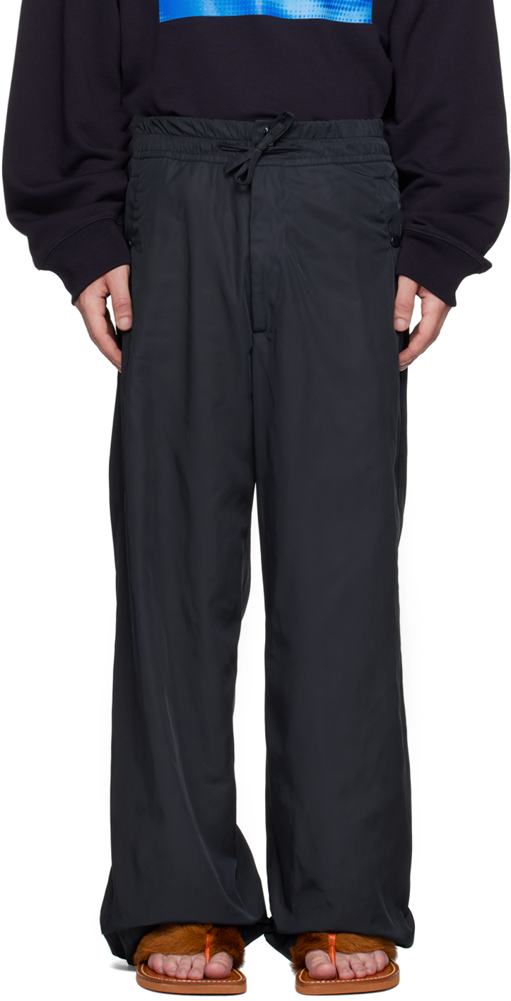 Navy Loose-Fit Track Pants