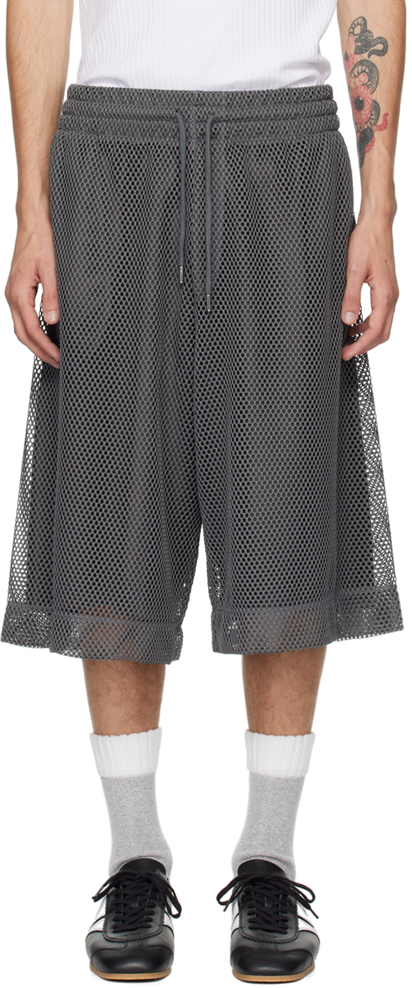 Shop Dries Van Noten Gray Layered Shorts In 510 Steel