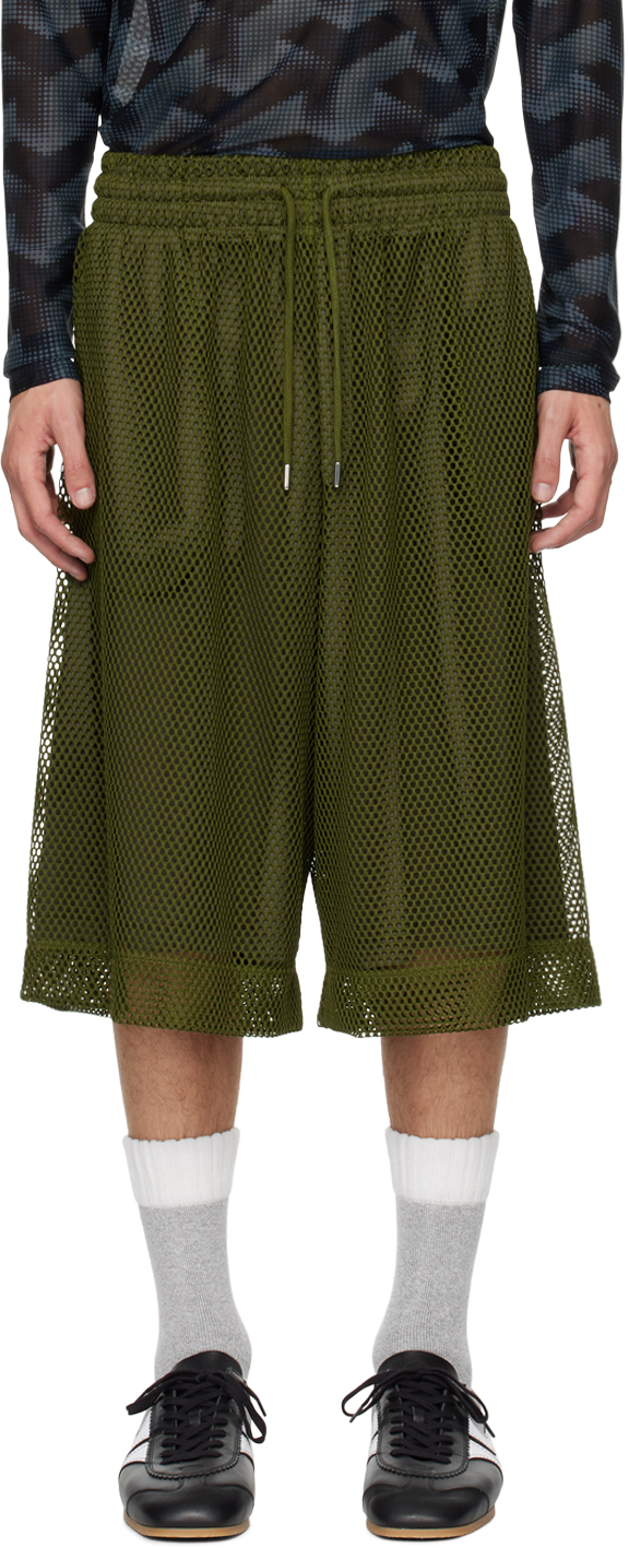 Green Layered Shorts