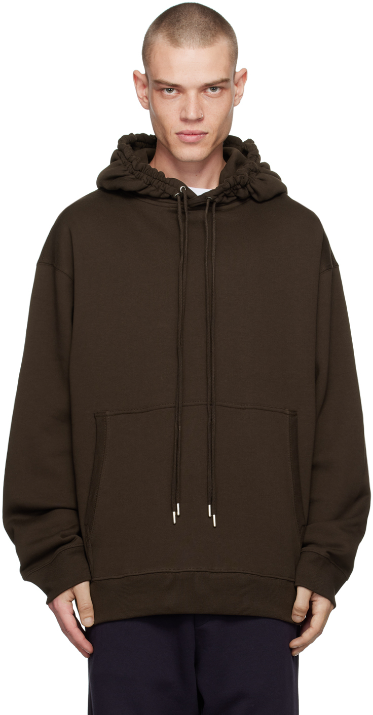 Shop Dries Van Noten Brown Loose Fit Hoodie In 702 Choco