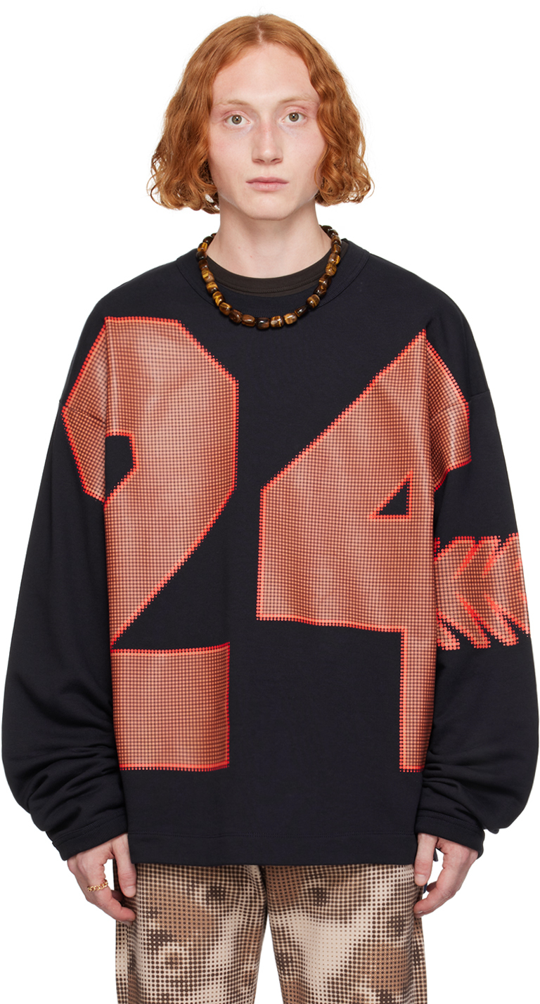 Dries Van Noten Navy Oversized Sweatshirt