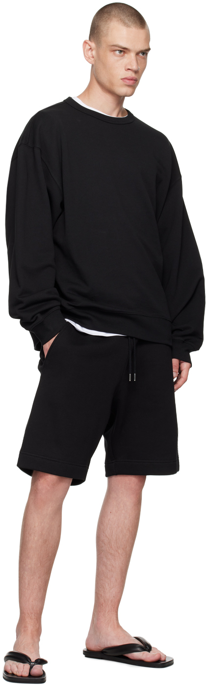 Dries Van Noten Black Oversized Sweatshirt In 900 Black