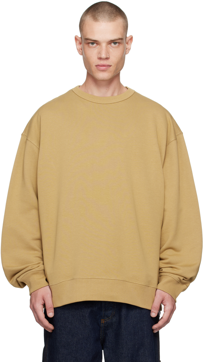 DRIES VAN NOTEN BEIGE OVERSIZED SWEATSHIRT 