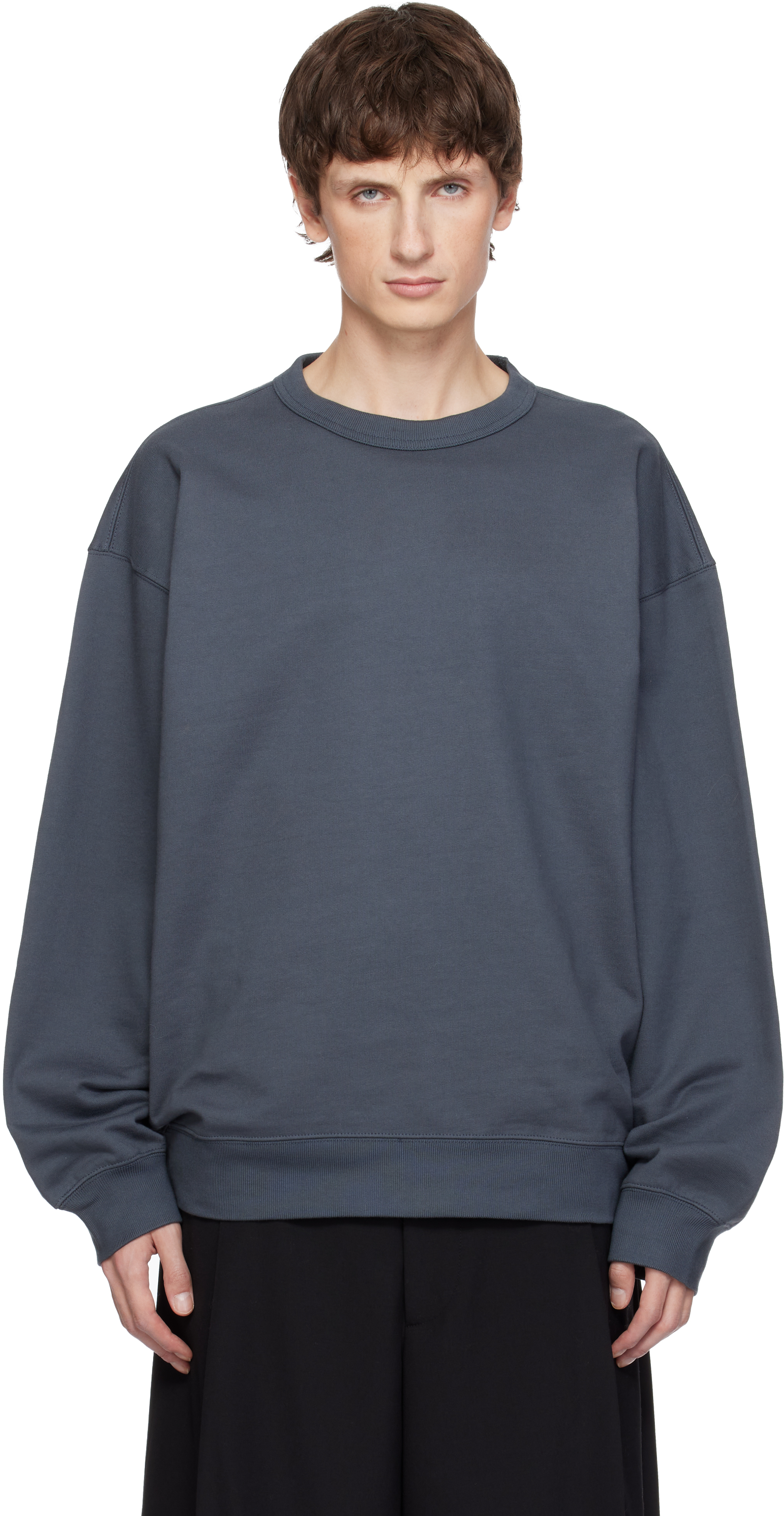 Dries Van Noten Gray Oversized Sweatshirt In Gray