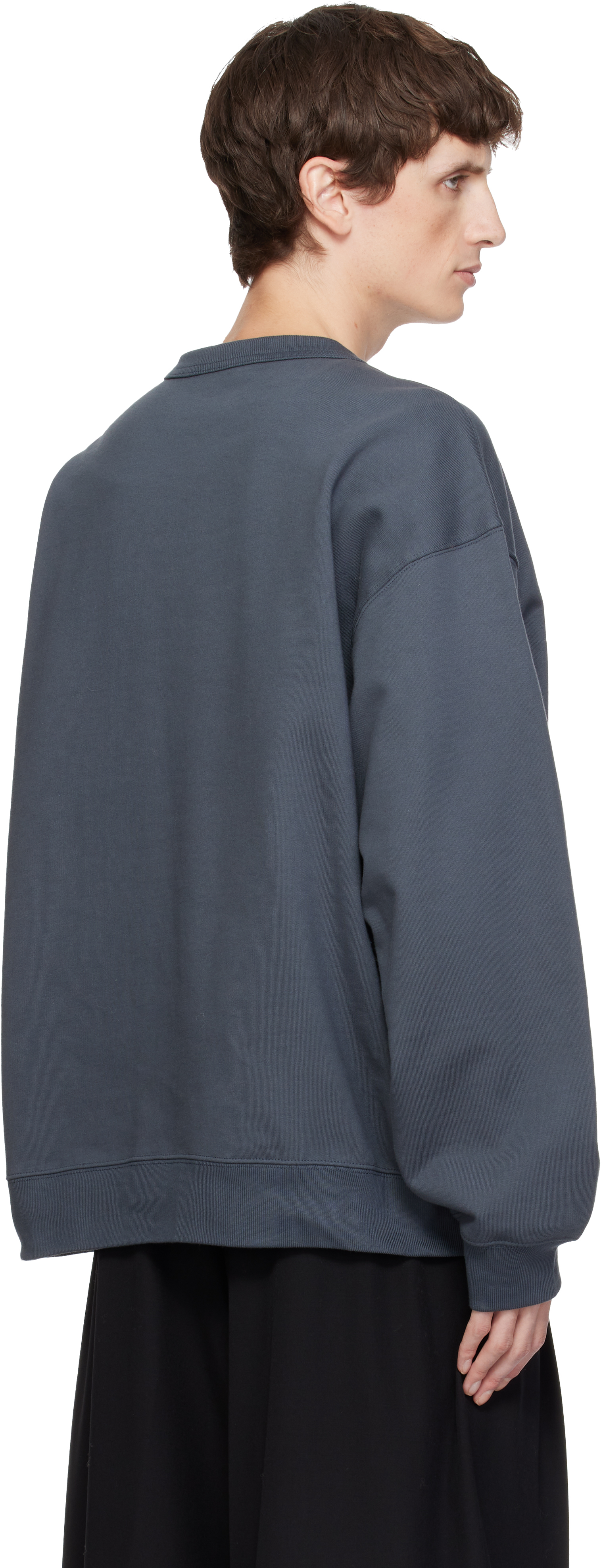 Dries Van Noten Gray Oversized Sweatshirt In Gray