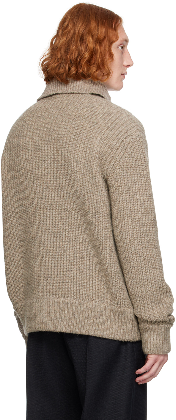 Dries Van Noten Gray Virgin Wool Polo In 813 Grey Melange