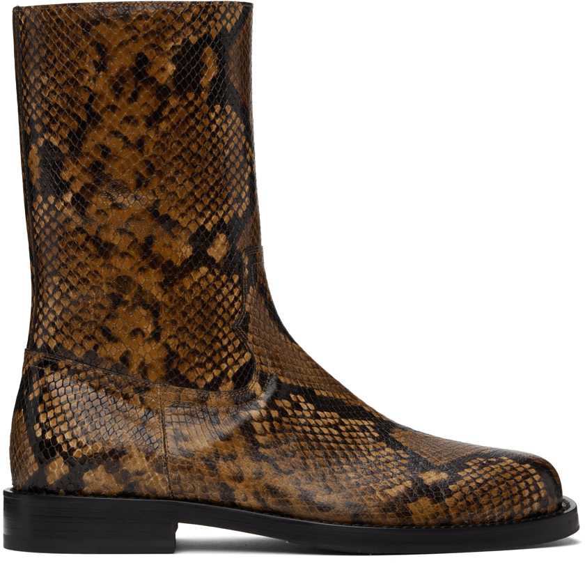 Dries van noten snakeskin boots on sale