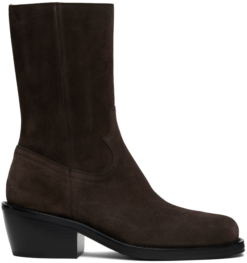 Brown Mid-Calf Boots