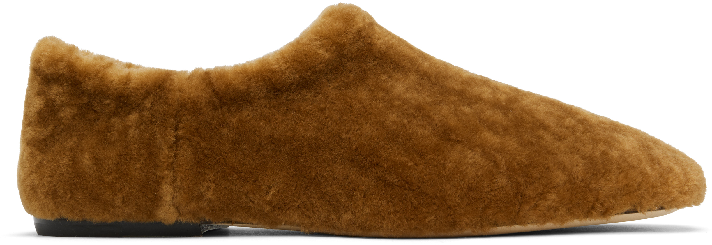 Tan Shearling Slippers